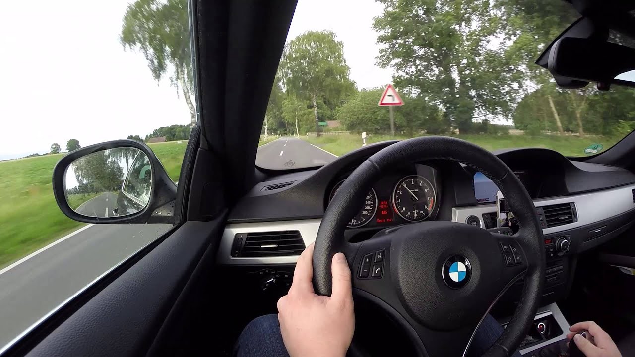 BMW 325i E90 Onboard Sound on German Highway