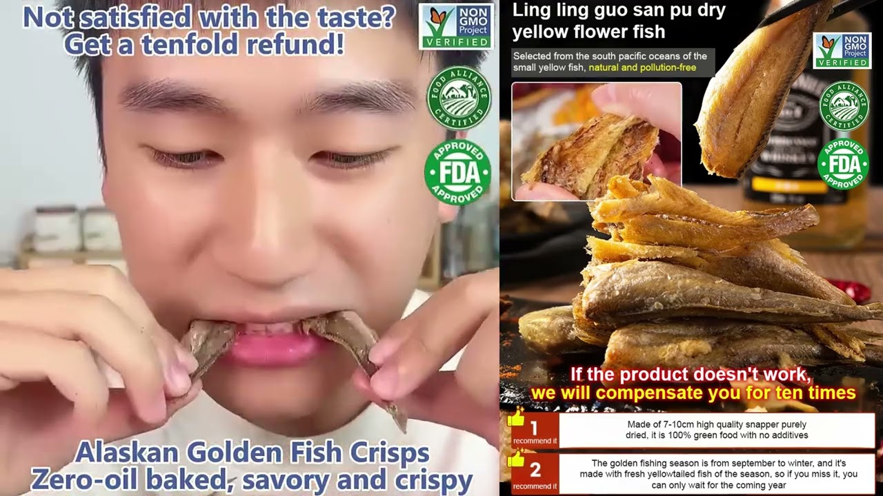[Final Hour!] Ready-to-Eat Savory & Crispy Dried Small Yellow Croaker ❤ Non-Fried, Low-Calorie