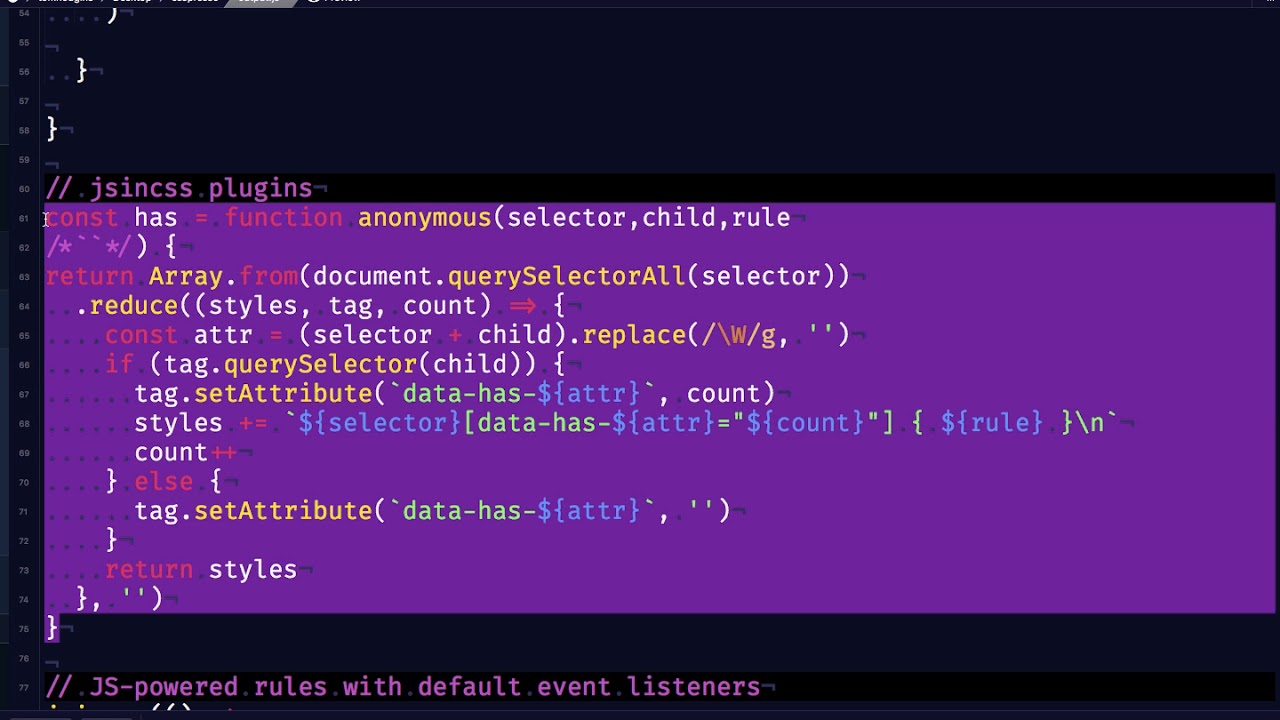 An Approach for Defining Custom Events for JS-powered Rules Inside CSS Stylesheets