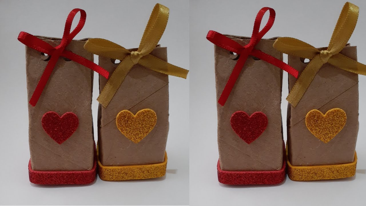 IDEIA LINDA de ARTESANATO com ROLO de PAPEL HIGIÊNICO | LEMBRANCINHA | FAÇA você MESMO