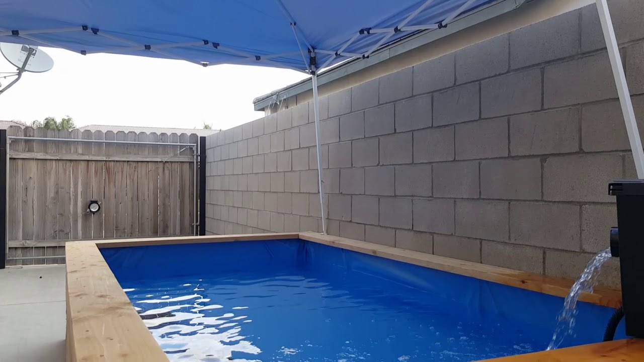 My raised wooden koi pond construction part 5
