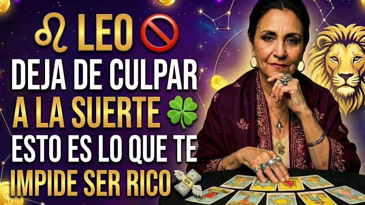 ♌ LEO 🚫 DEJA DE CULPAR A LA SUERTE 🍀 ESTO ES LO QUE TE IMPIDE SER RICO 💸