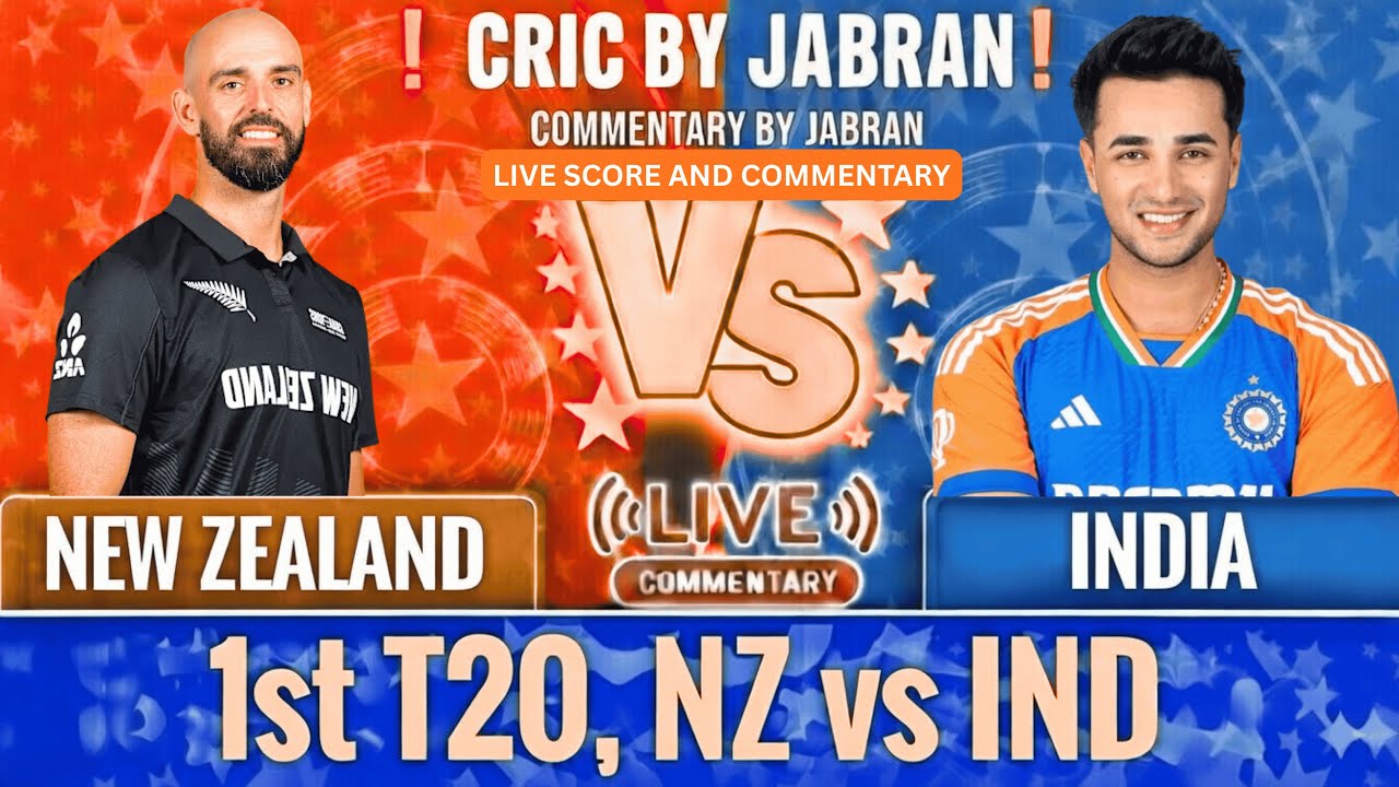 India vs New Zealand Live Score and Commentary | IND vs NZ 2ND T20 Match | Cric By Jabran
