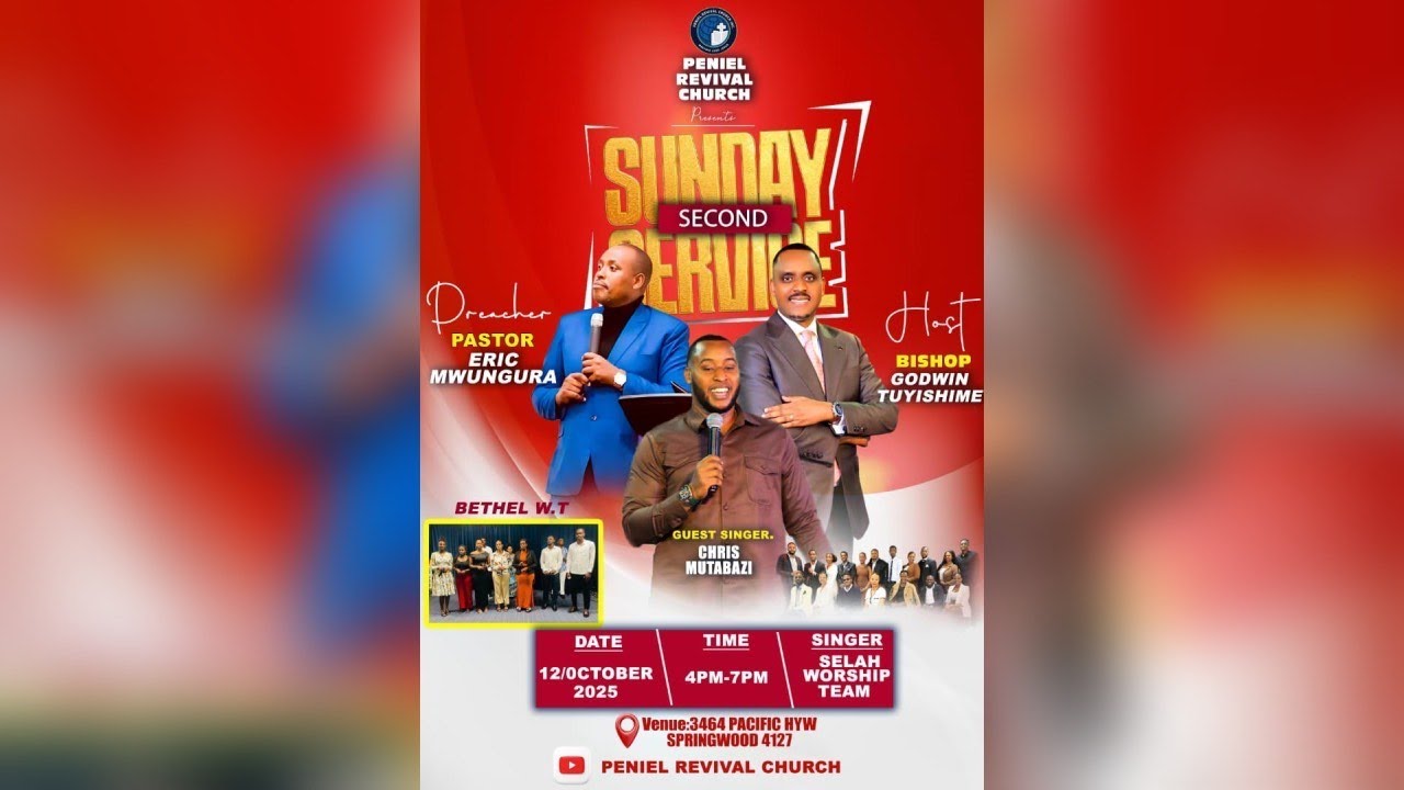 PENIEL REVIVAL CHURCH - SUNDAY AFTERNOON SERVICE - WITH PASTOR ERIC MWUNGURA - 12/10/2025