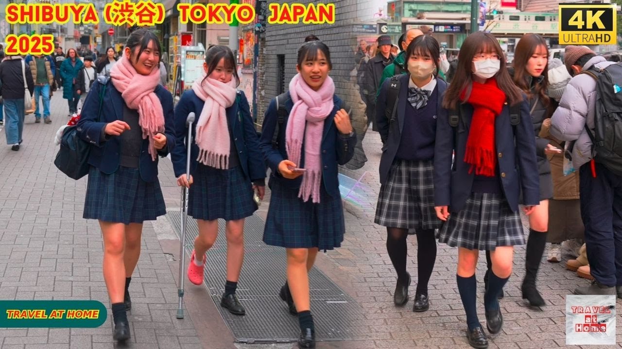 4k hdr Japan travel 2025 | Walk in Shibuya (渋谷) Tokyo Japan |  Relaxing Natural City ambience