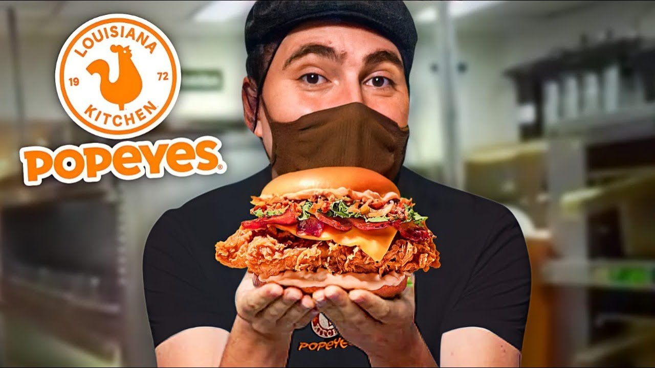 Fiz o meu próprio Frango Frito com Bacon e Cebola - Lançamento Popeyes