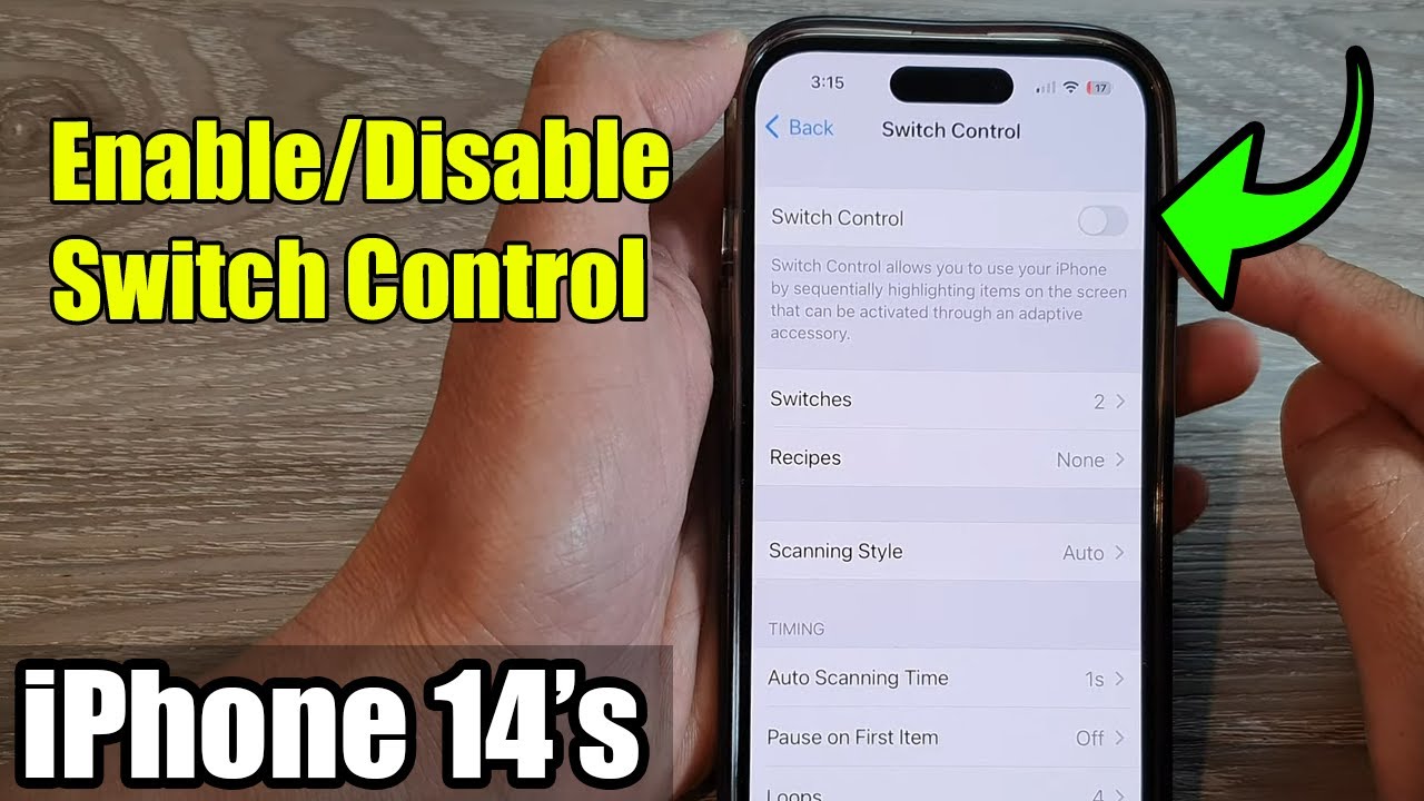 iPhone 14's/14 Pro Max: How to Enable/Disable Switch Control