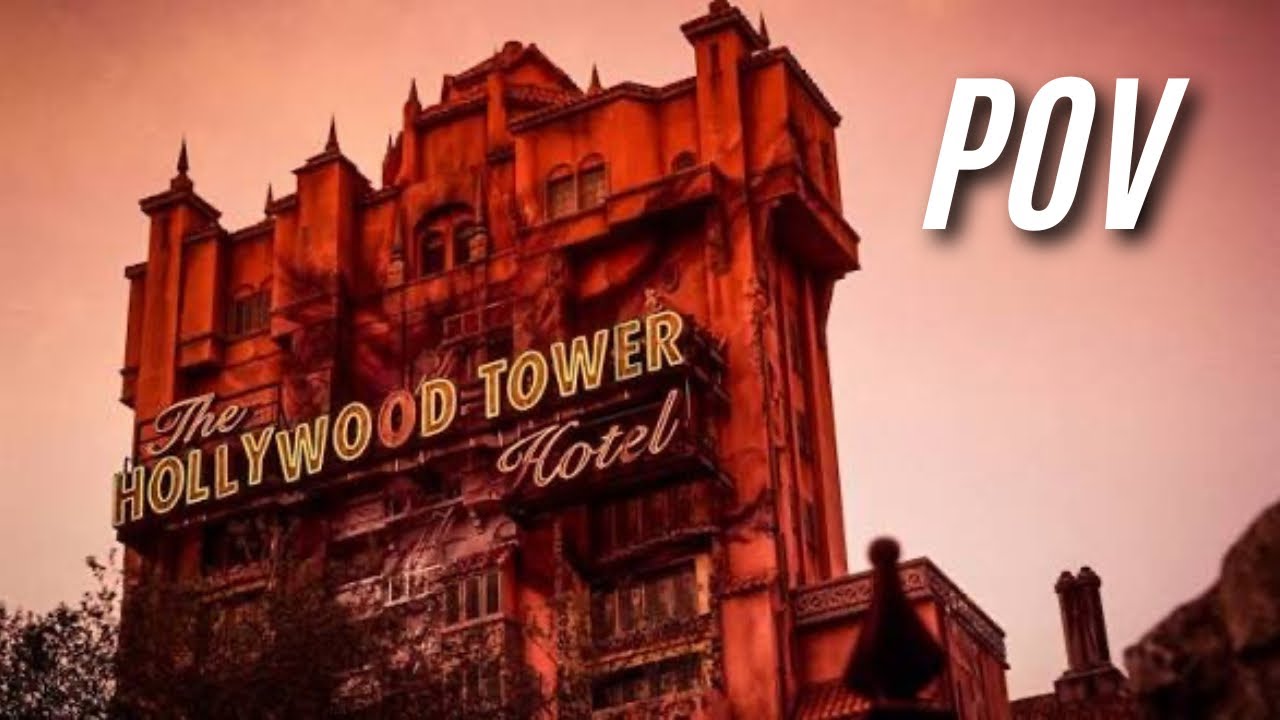The Twilight Zone Tower of Terror in Hollywood Studios Disneyworld - 2025 POV #towerofterror