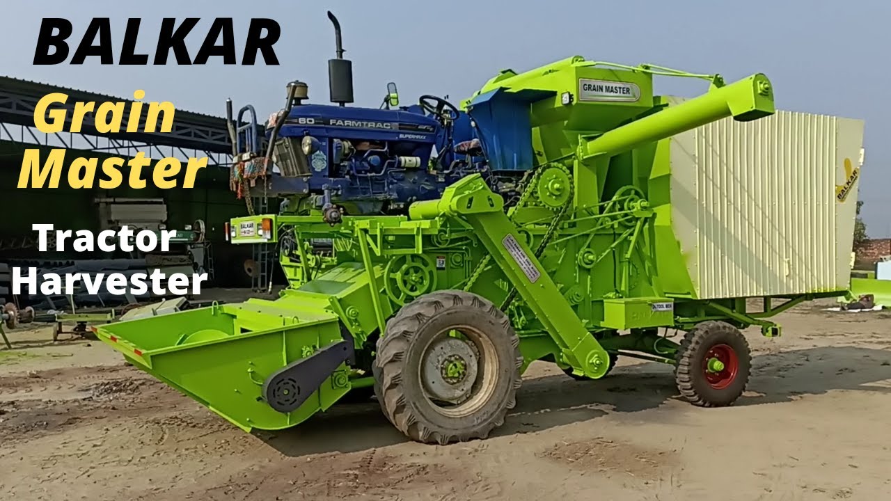 Balkar B-525 Grain Master Tractor Harvester | Balkar Tractor Harvester | Balkar Combines
