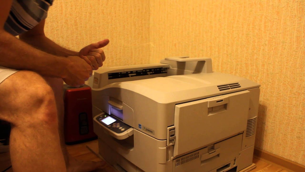 OKI С9650 сплошная синяя заливка