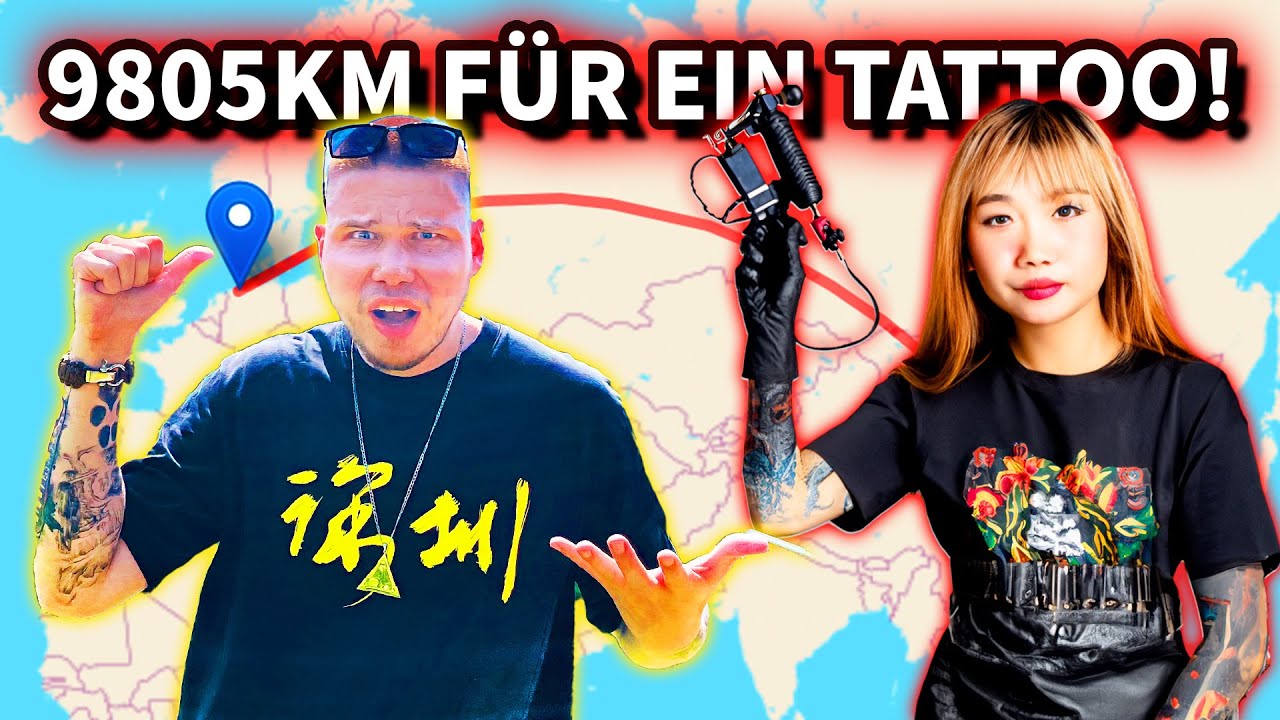Um die Welt für ein chinesisches Tattoo!