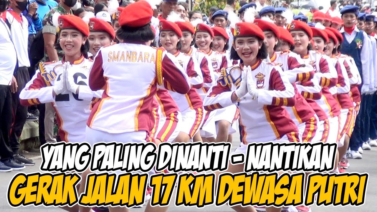 LOMBA GERAK JALAN 17 KM DEWASA PUTRI SE-BULELENG || HUT KEMERDEKAAN RI KE-77 TAHUN 2022
