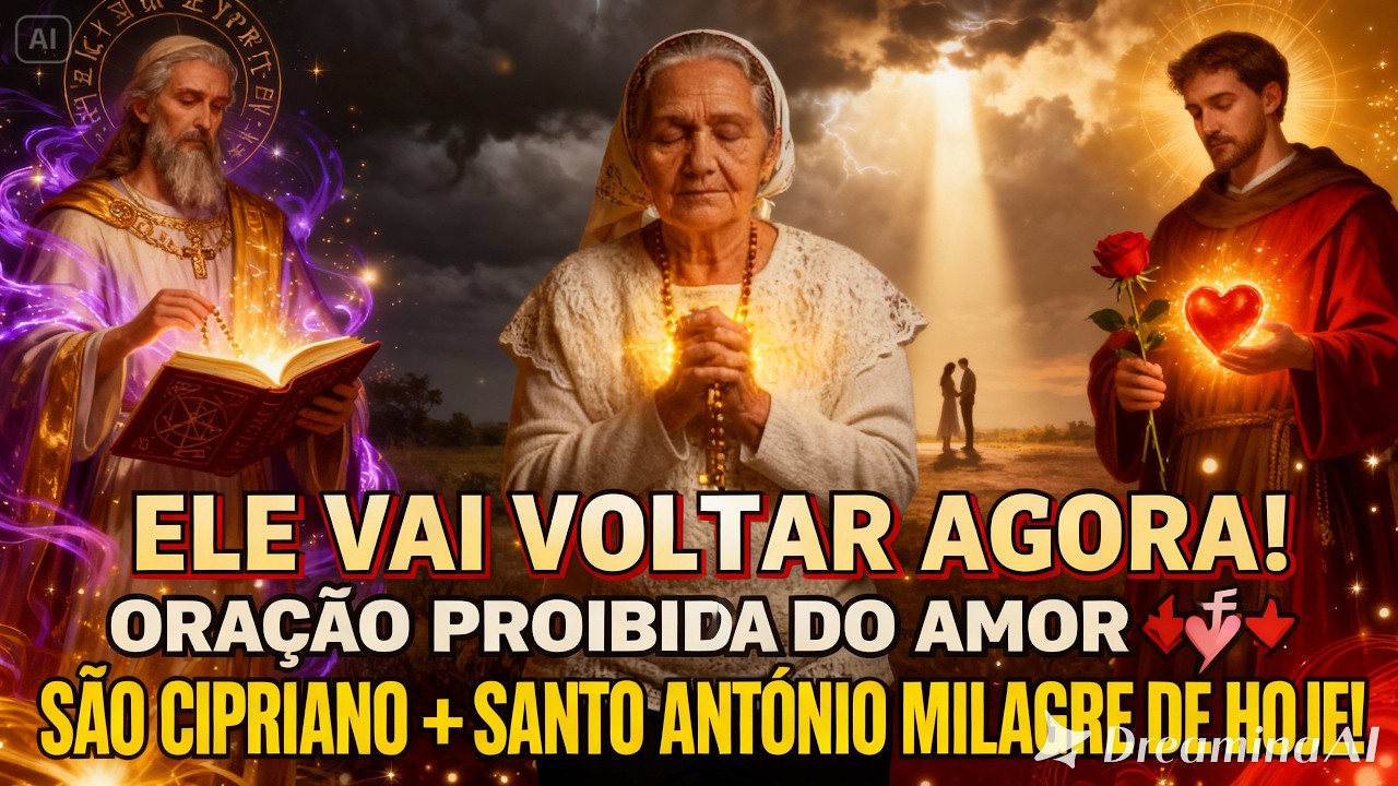 Ele Vai Voltar AINDA HOJE — A Oração Proibida de São Cipriano e Santo Antônio 💔✨