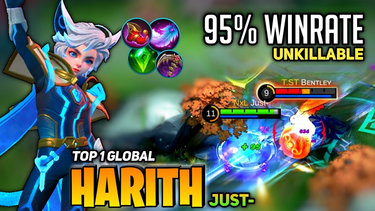 Harith Offlane Monster! 95% WINRATE Current [Top 1 Global Harith] by Just- - Mobile Legend