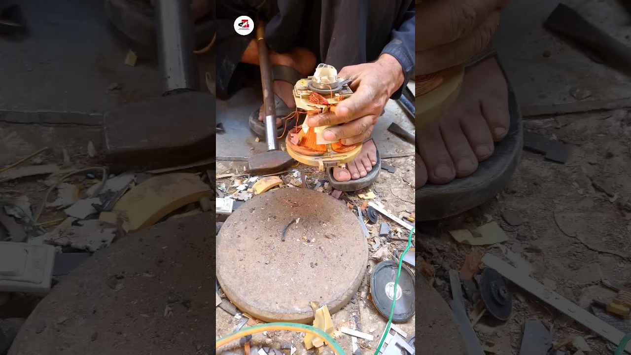 Taking copper out of a Yoke Coil /#technical #copper #coil