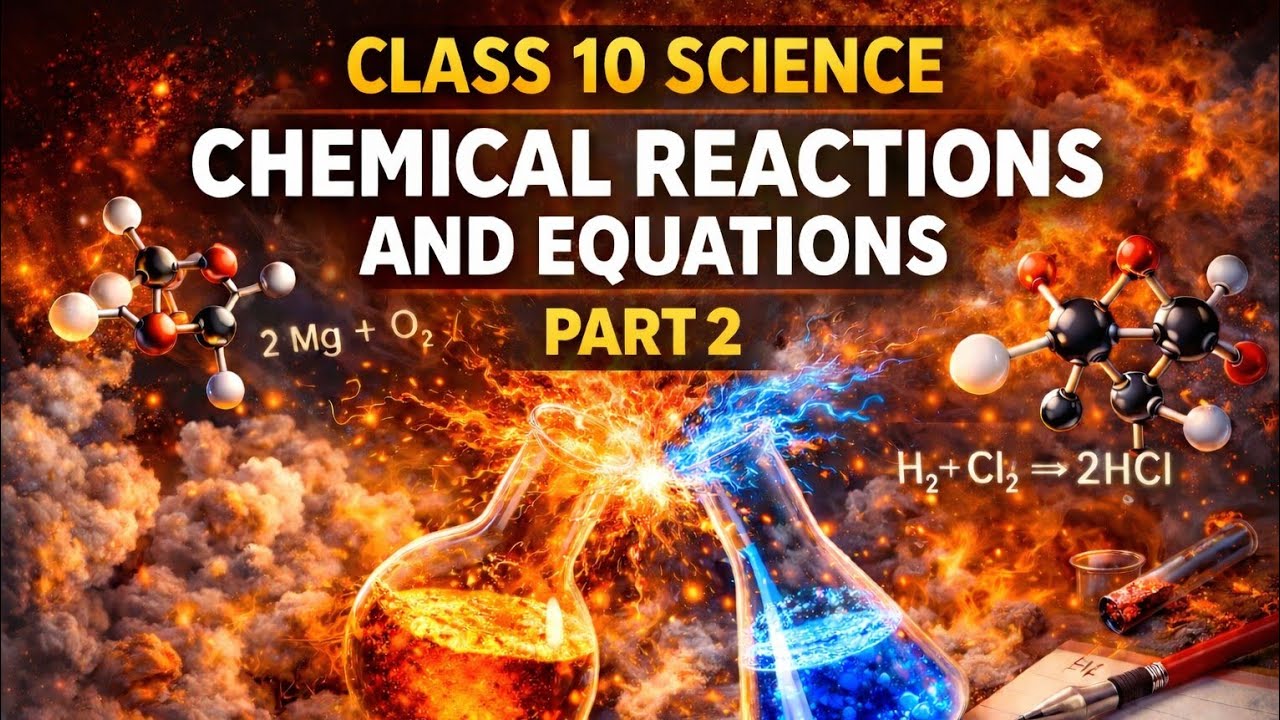 CL-10 Chemistry Ch-1 CHEMICAL REACTIONS AND EQUATIONS|Pt2|CRYSTAL CLEAR CONCEPT WORD BY WORD NCERT