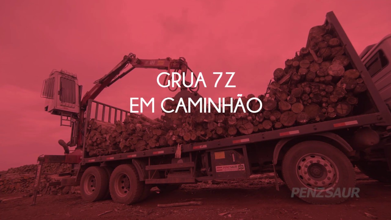 Grua Florestal 7Z em Caminh&atilde;o - PENZSAUR
