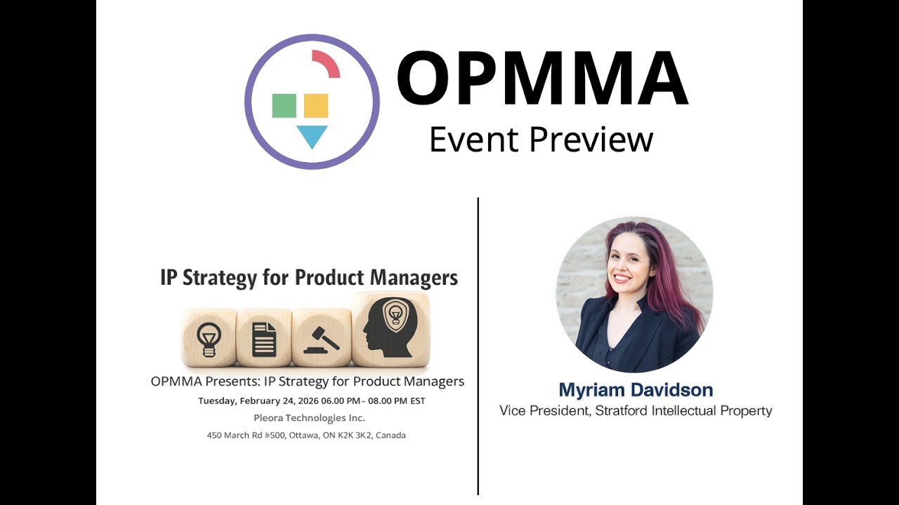 IP Strategy for Product Managers | OPMMA Event Preview February| Question 1