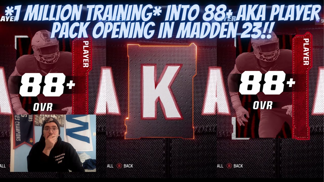 *1 MILLION TRAINING* INTO 88+ AKA PLAYER PACK OPENING IN MADDEN 23!! IS THIS THE BEST TRAINING PACK?