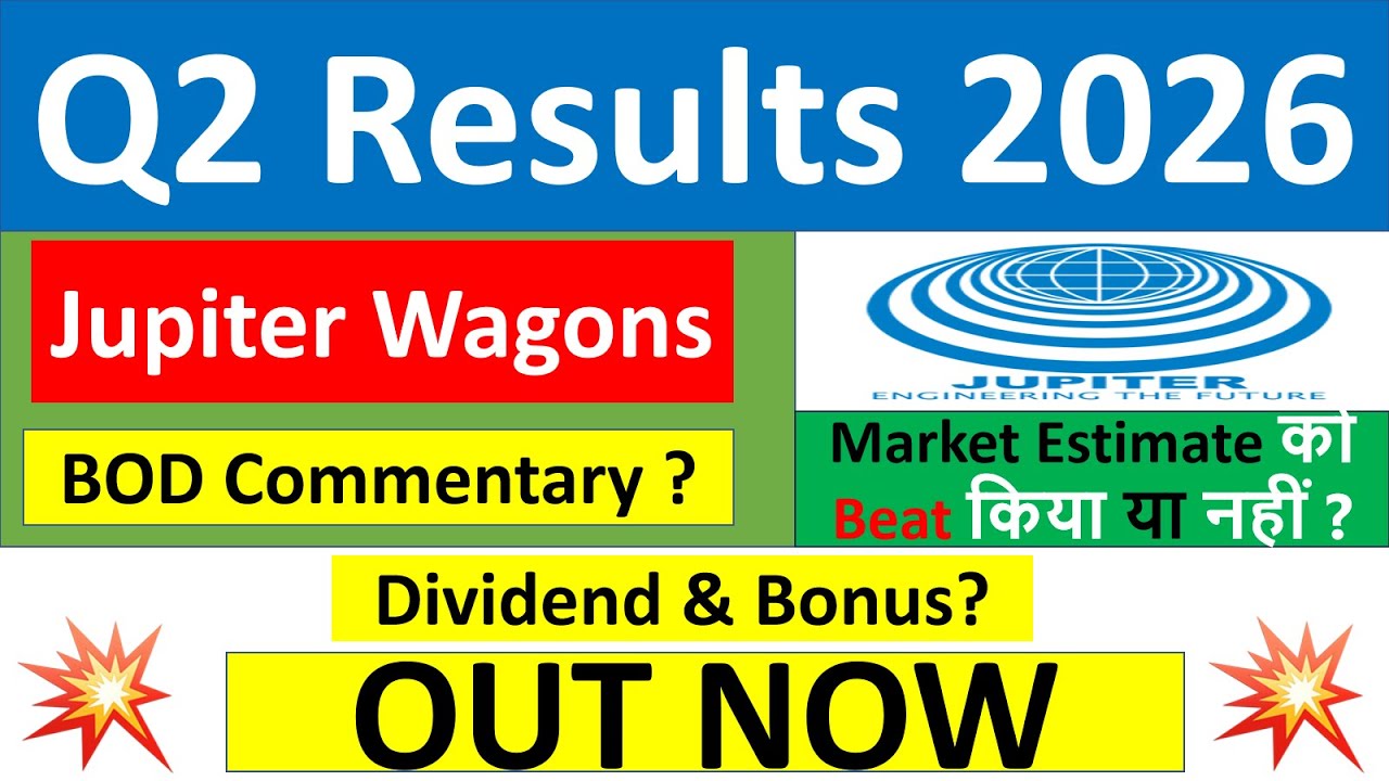 Jupiter Wagons Q2 results 2026 | JWL results today | Jupiter Wagons Share News | JWL latest news