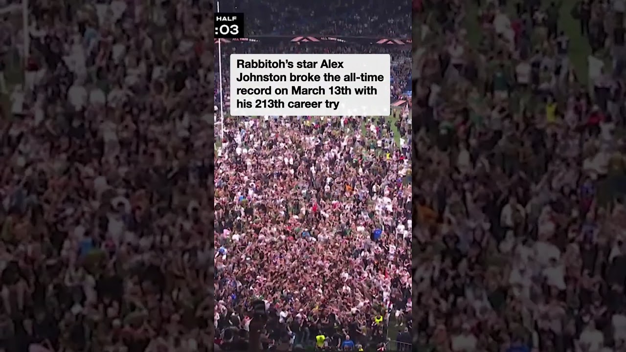 Фанаты выбежали на поле NRL после того, как был побит абсолютный рекорд.