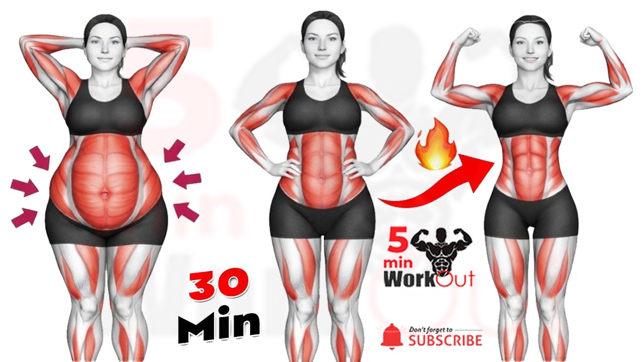 Burn Belly Fat & Slim Waist Fast 🔥 Lose Belly Fat FAST with Standing Abs Workout