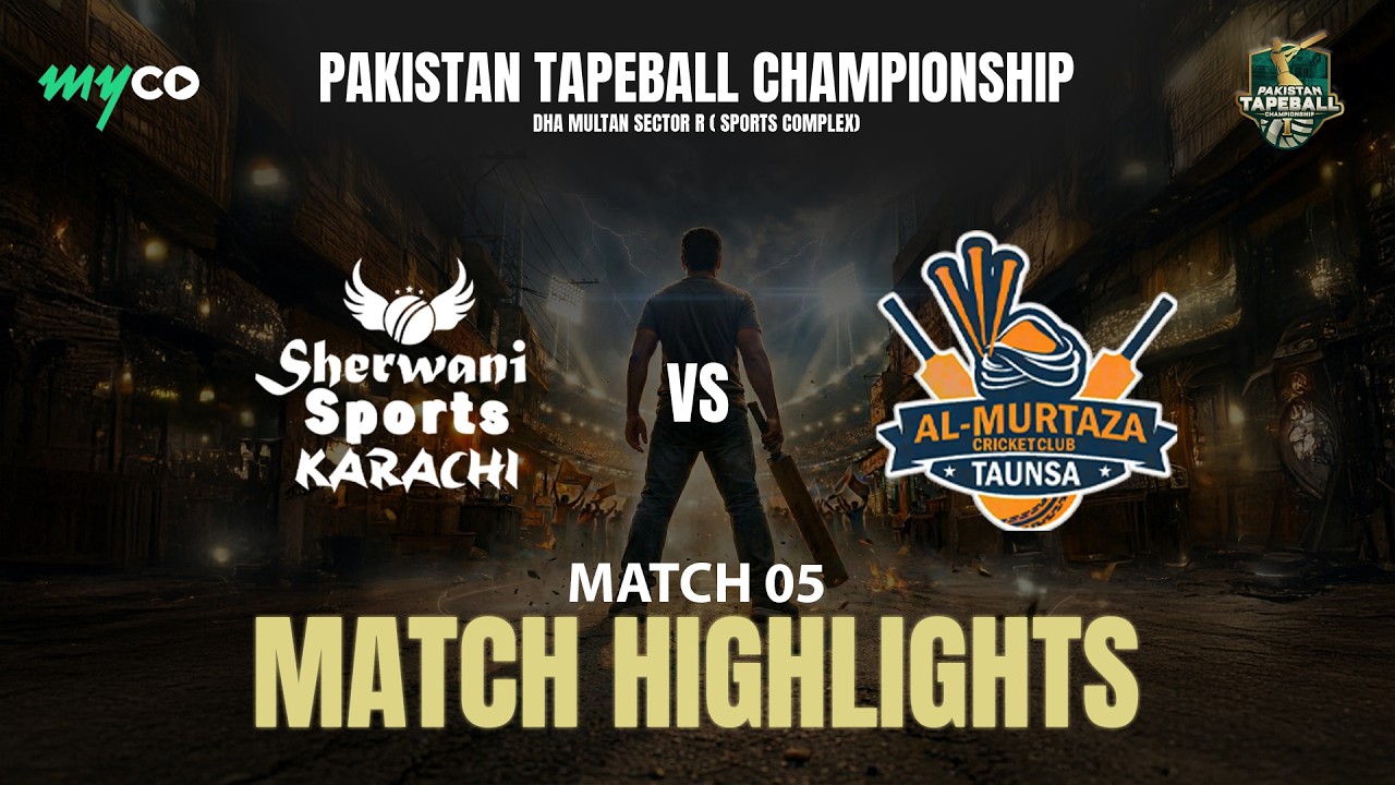 Highlights | Karachi Sherwani Sports vs AL Murtaza | Pakistan Tape Ball | Match 5 | Day 2 | on Myco