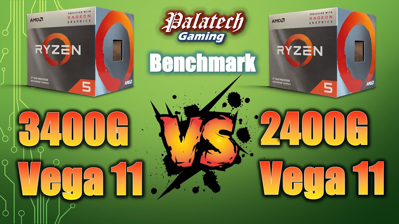 R5 3400G (Vega 11) Vs R5 2400G (Vega 11) | AMD APU Comparison | Benchmark Test in 3 Games
