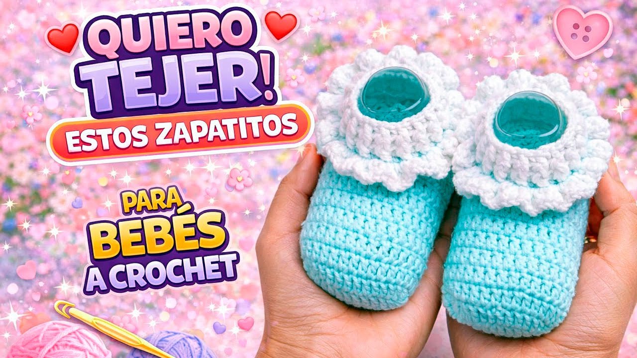 🌈Que Belleza de Tejido! 😯 MUY FACIL | ZAPATOS A CROCHET tutorial paso a paso