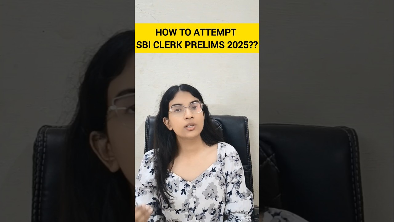 Clear SBI Clerk Prelims with this paper attempting strategy ✅ #sbi #sbiclerk
