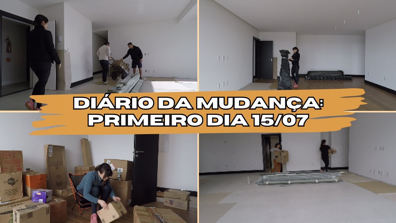 Primeiro dia da mudança. Desencaixotando o enxoval. Férias pra acompanhar a obra de perto.