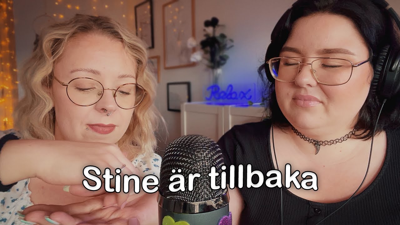 ASMR med Stine igen ♥ Back/Arm Scratching, Hair Play, (Friends do ASMR)