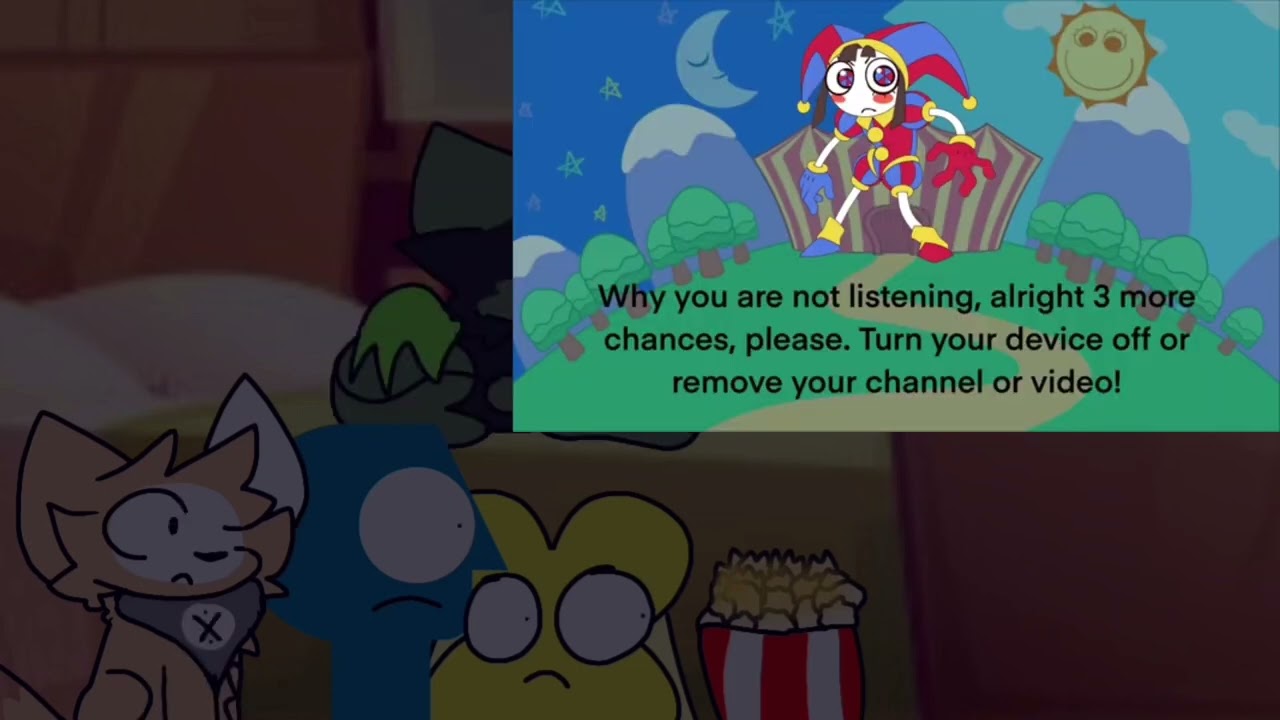 Oakley and her friends react to The Amazing Digital Circus Anti-Piracy Screen (13+)