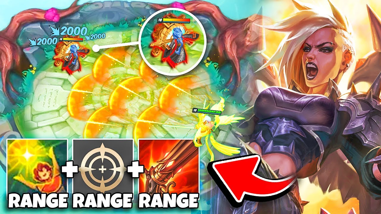 Kayle, but I have 1000+ attack range and the enemies cant reach me (2v2v2v2 Game Mode)