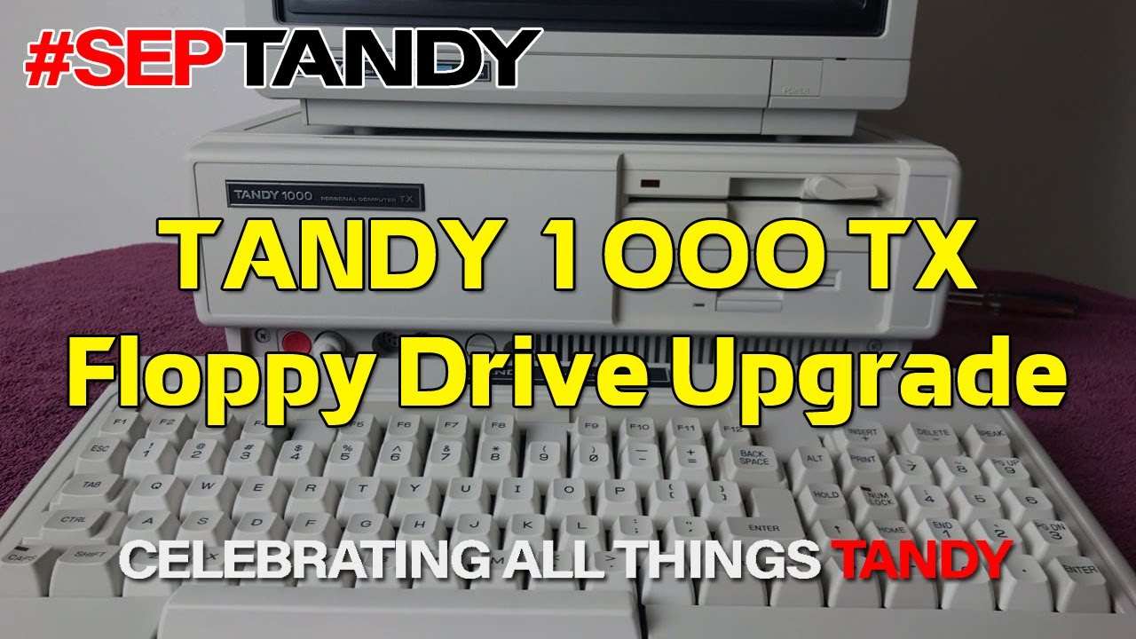 Modernizacja komputera Tandy 1000 TX z napędem dyskietek TEAC 5,25