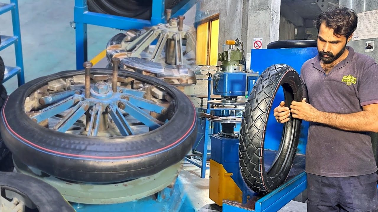 Process of Mass Production Motorcycle Tires | How bike Tyre are Made | Top 2 Videos