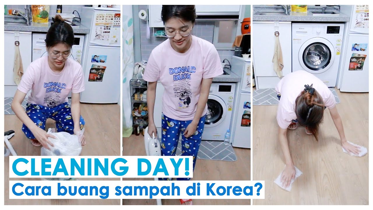 VLOG : CLEANING DAY! CARA BUANG SAMPAH DI KOREA? (+TRANSFORMASI MEJA RIASKU) | AMELICANO