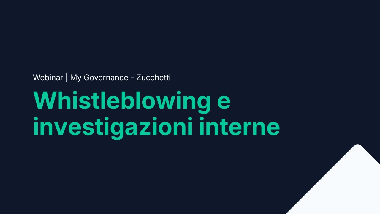 Whistleblowing e investigazioni interne