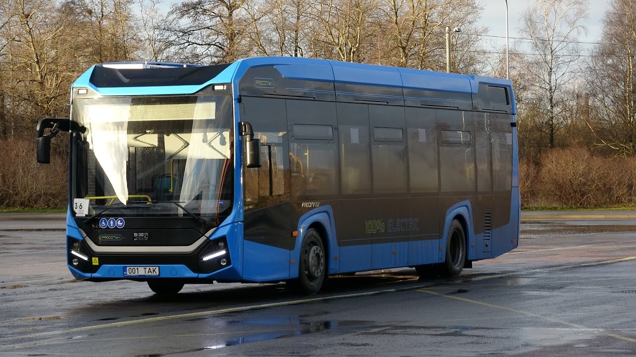 BMC Procity+ 12M EV electric bus in Tallinn
