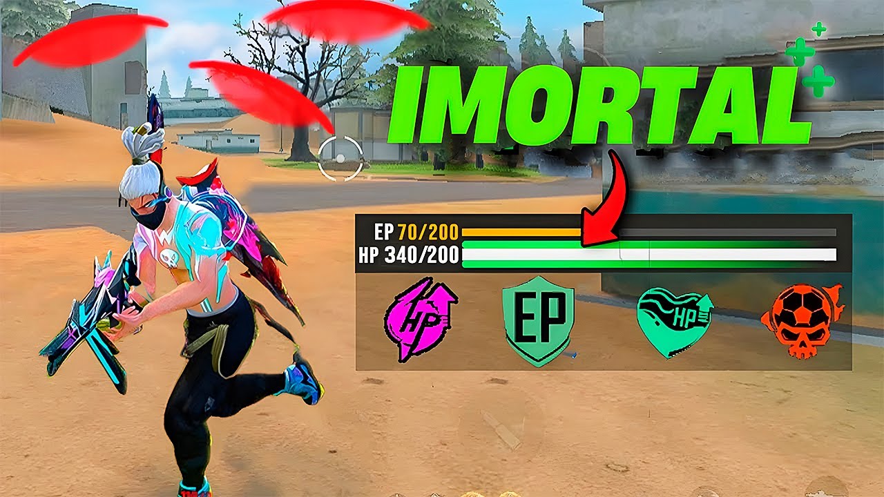 VIDA INFINITA Com Essas HABILIDADES do FREE FIRE!!! MELHOR COMBINAÇÃO de PERSONAGENS