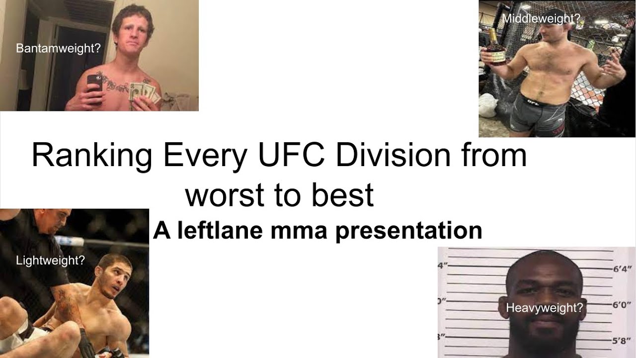 Definitively ranking EVERY UFC division from WORST to BEST : A Leftlane MMA PowerPoint presentation