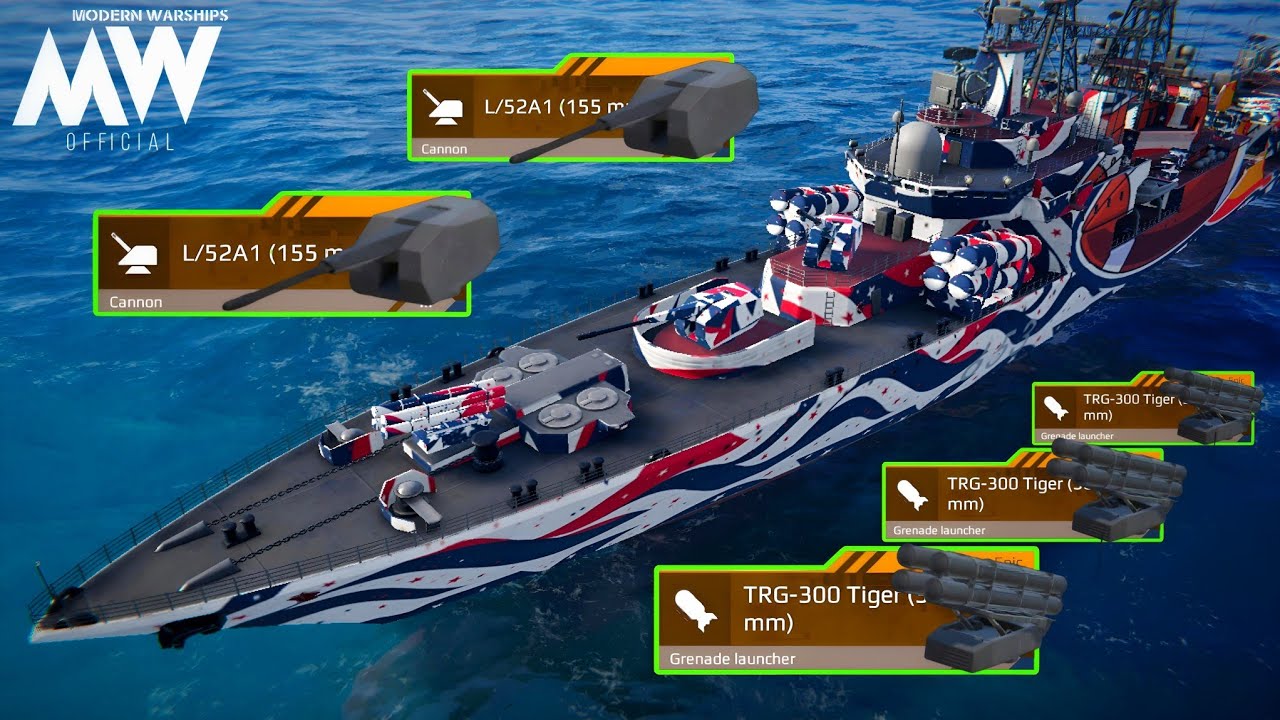 RF Admiral Basisty With TRG-300 & L/52A1🔥 Just Unstoppable - Modern Warships