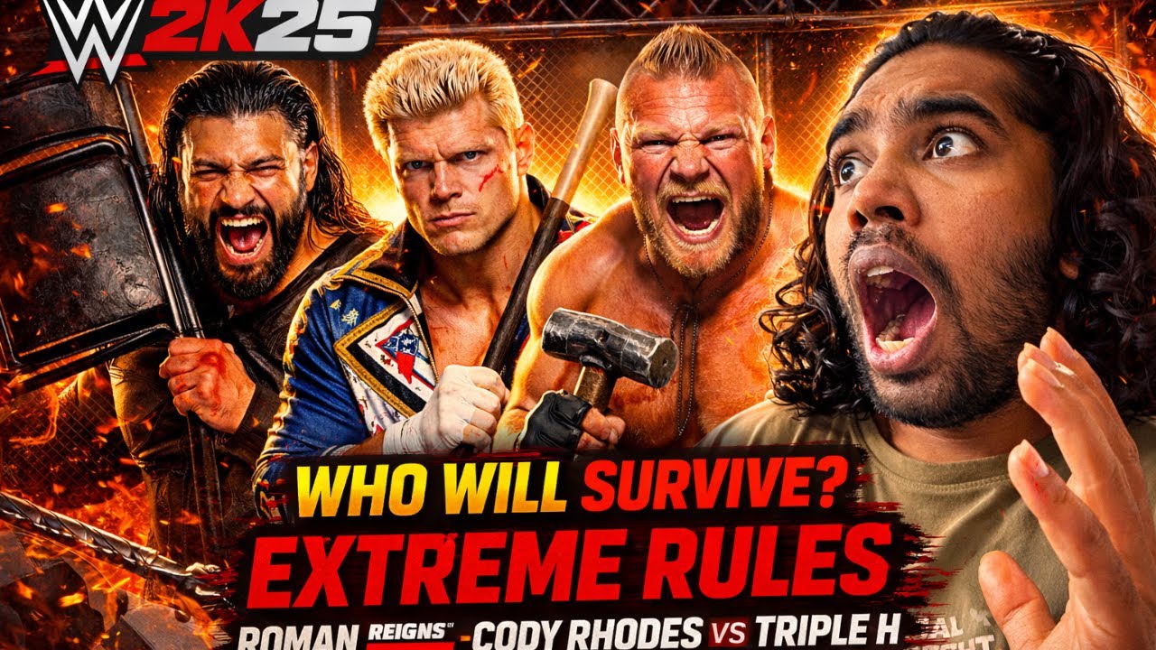 WWE 2K25 LIVE PS5 Tamil Gameplay | Full Rage  IN CUSTOM MATCH
