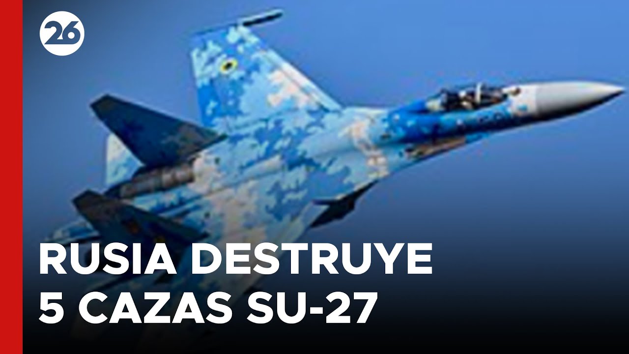 RUSIA destruyó 5 cazas SU-27 de UCRANIA en el aeródromo de Myrhorod