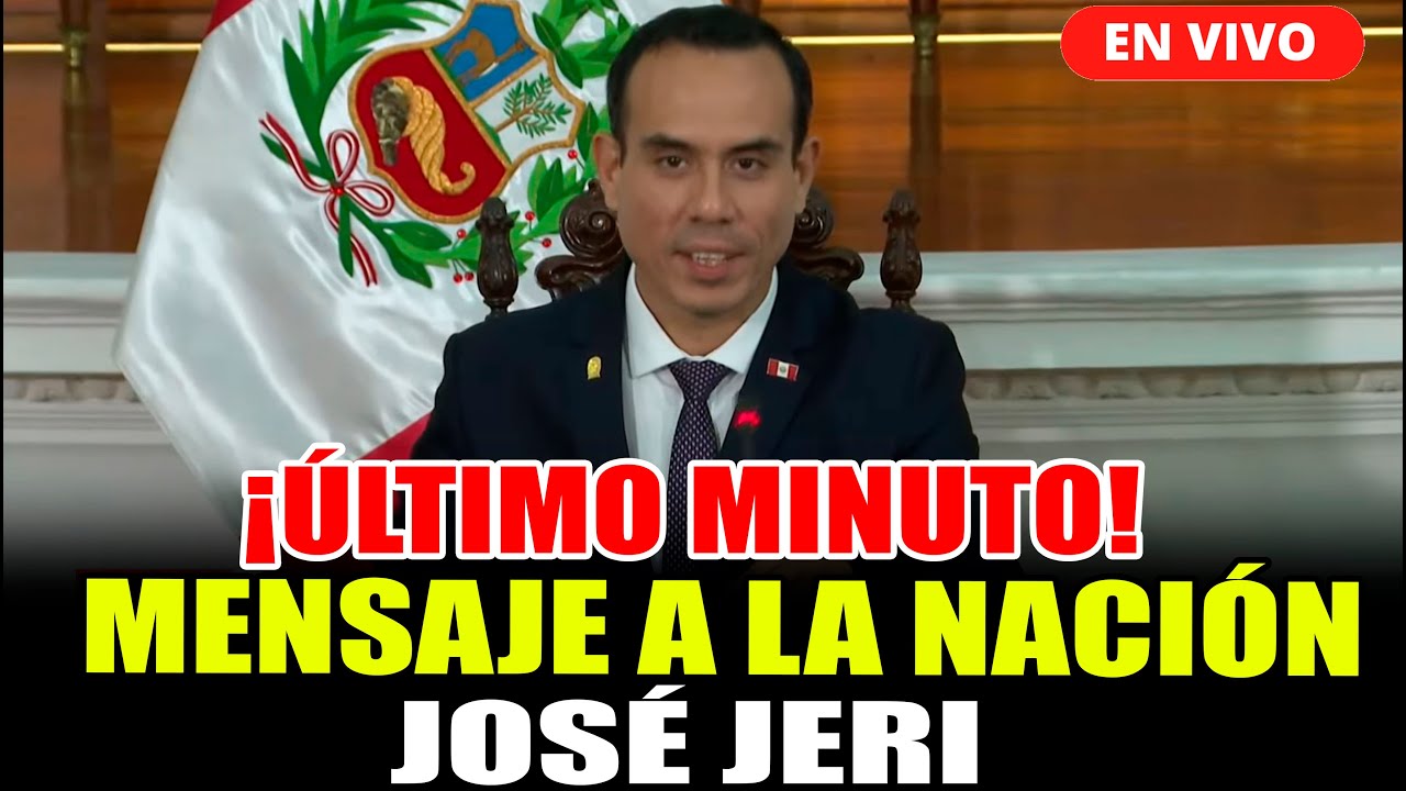 🔴¡ÚLTIMO MINUTO! MENSAJE A LA NACIÓN DEL PRESIDENTE JOSÉ JERÍ JUNTO CON ALCALDES DEL CALLAO