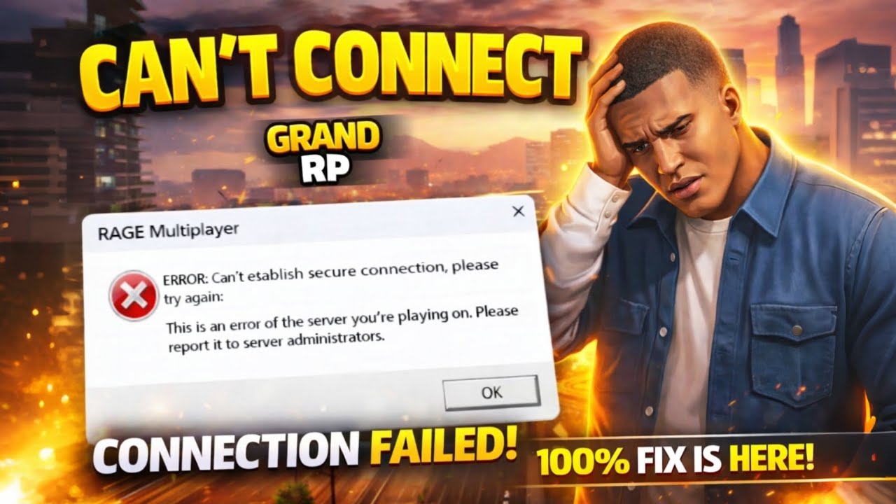 GTA Grand RP Can’t Connect Error ❌ | 100% FIX WORKING!