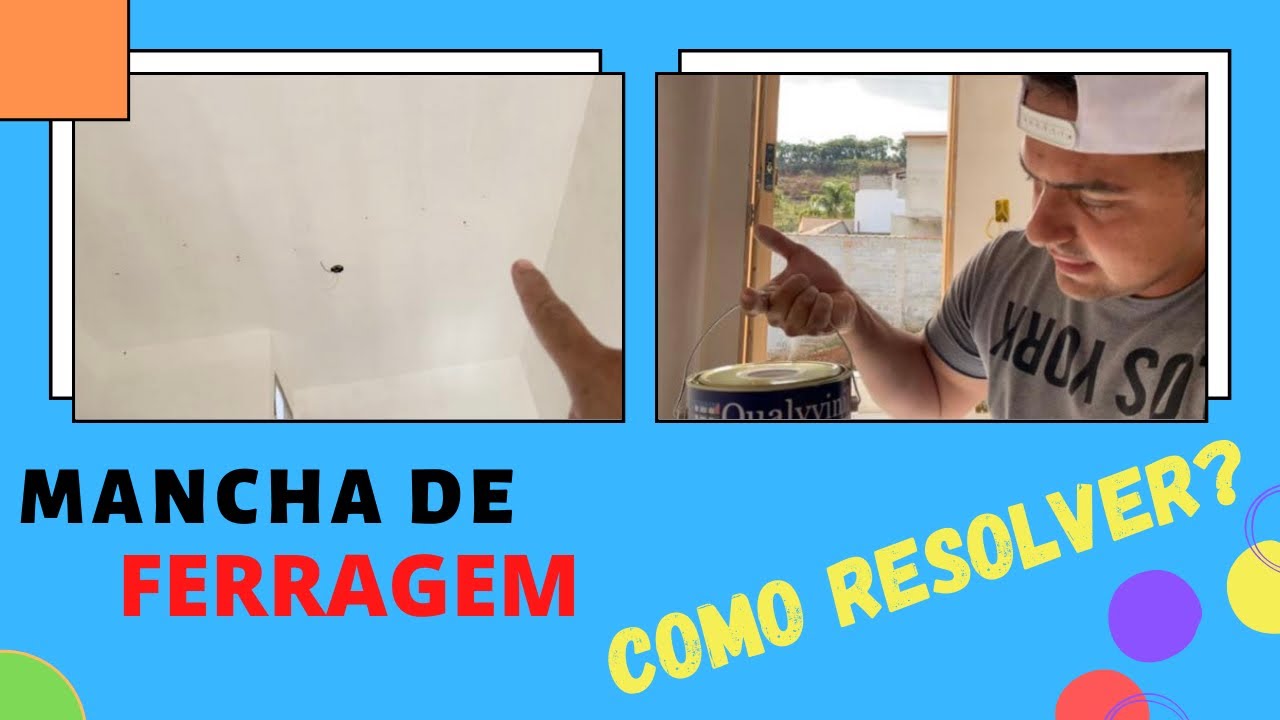 Como tirar MANCHA DE FERRAGEM na parede? | Aprendendo durante a construção
