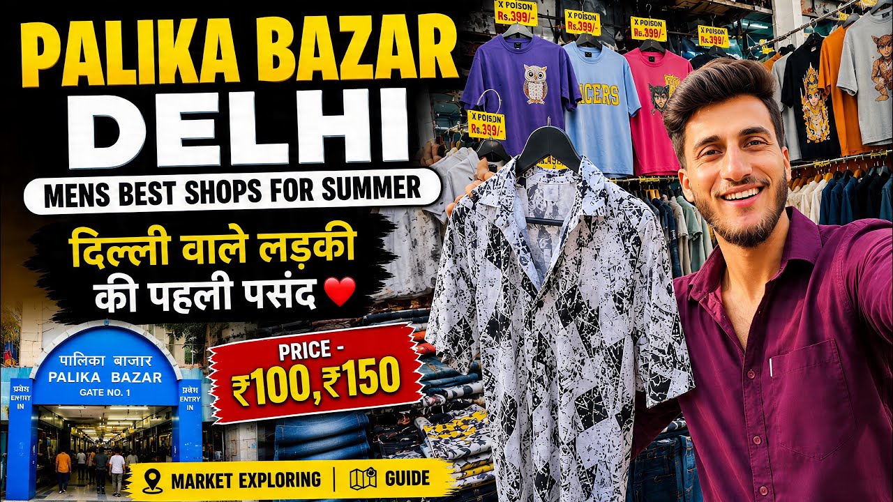 Palika Bazar Delhi 🤩 | Mens New Summer Collection 2026 | Cheapest Shopping Market In Market
