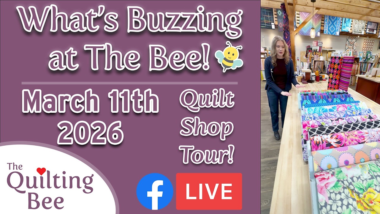 Что нового в магазине The Bee 🐝 11 марта: Экскурсия по магазину лоскутного шитья