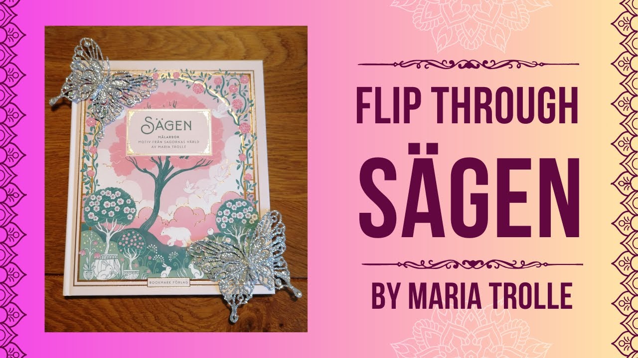 SÄGEN Flip Through - NEW Colouring Book by MARIA TROLLE #flipthrough #mariatrolle #flipthru
